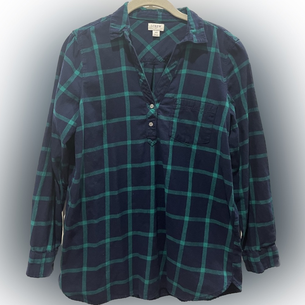JCrew Factory plaid flannel